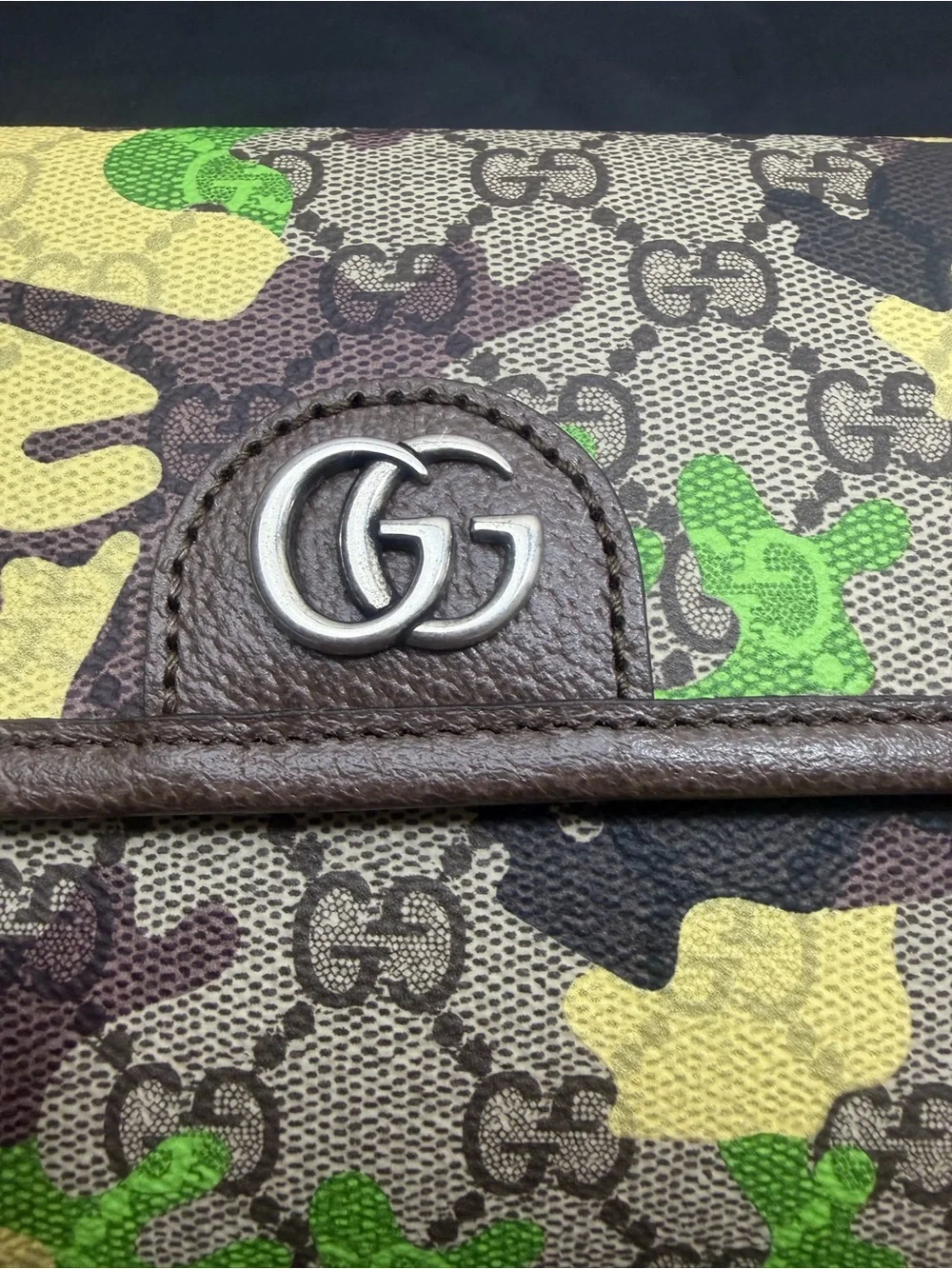 Gucci GG Supreme x camouflage belt bag